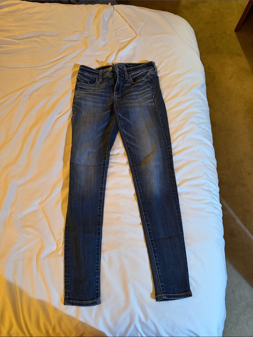 American Eagle Outfitters Women's Medium Blue Skinny Jeans